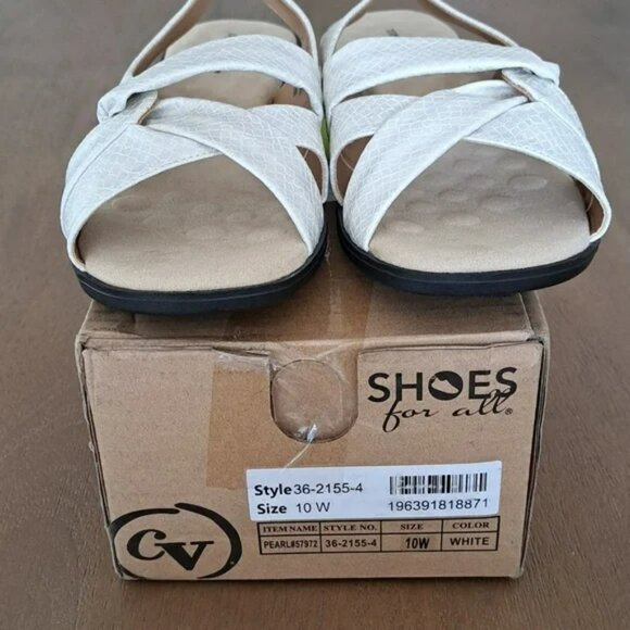 Comfortview The Pearl Sandal - Color: White - Size: 10 W - Picture 2 of 9